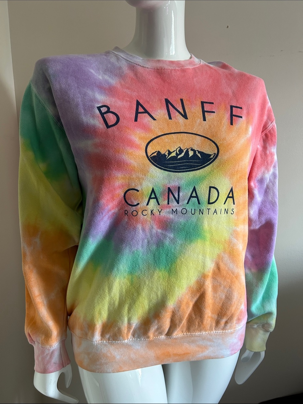 Banff Canada Tie-Dye Crewneck Sweatshirt - Multicolored
